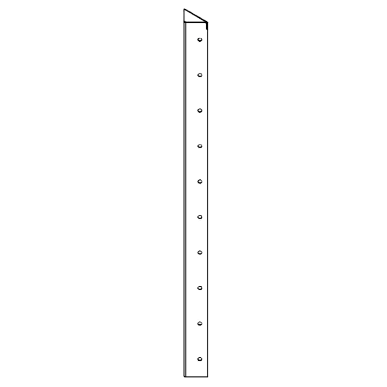 Tērauda puķu kaste - Stūra elements 90° - 100 cm