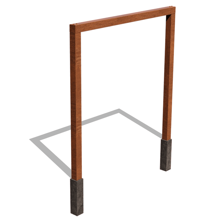 Kortena tērauda pergola - Taisns - 250 x 230 cm