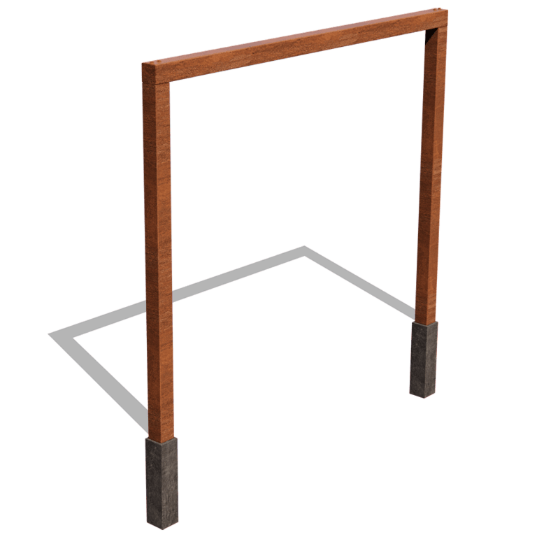 Kortena tērauda pergola - Taisns - 300 x 230 cm