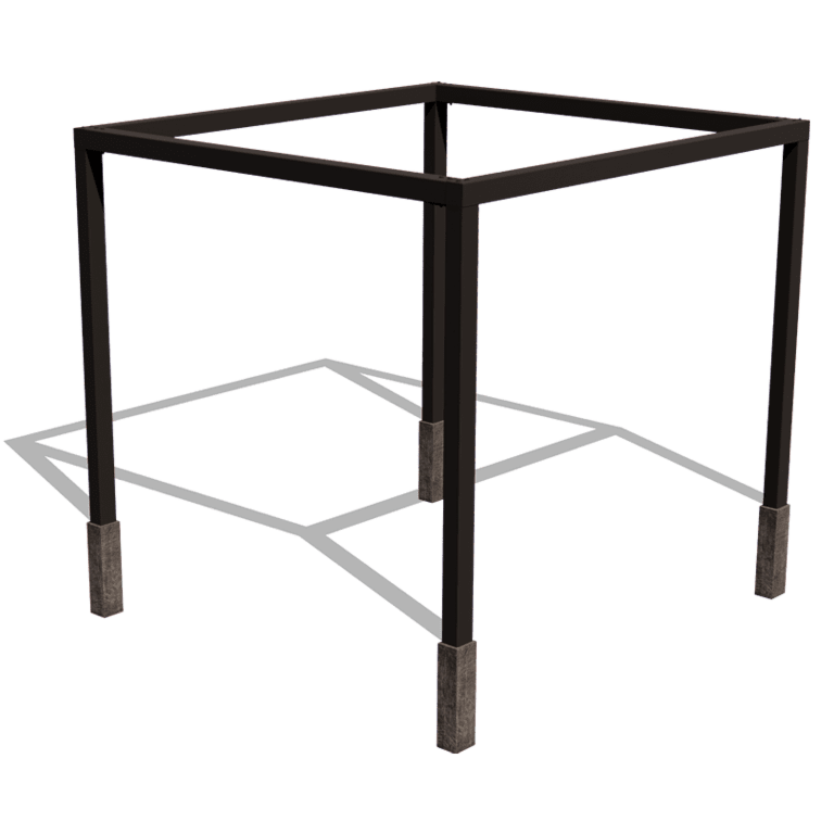 Tērauda pergola - Kvadrāts - 324 x 300 x 230 cm