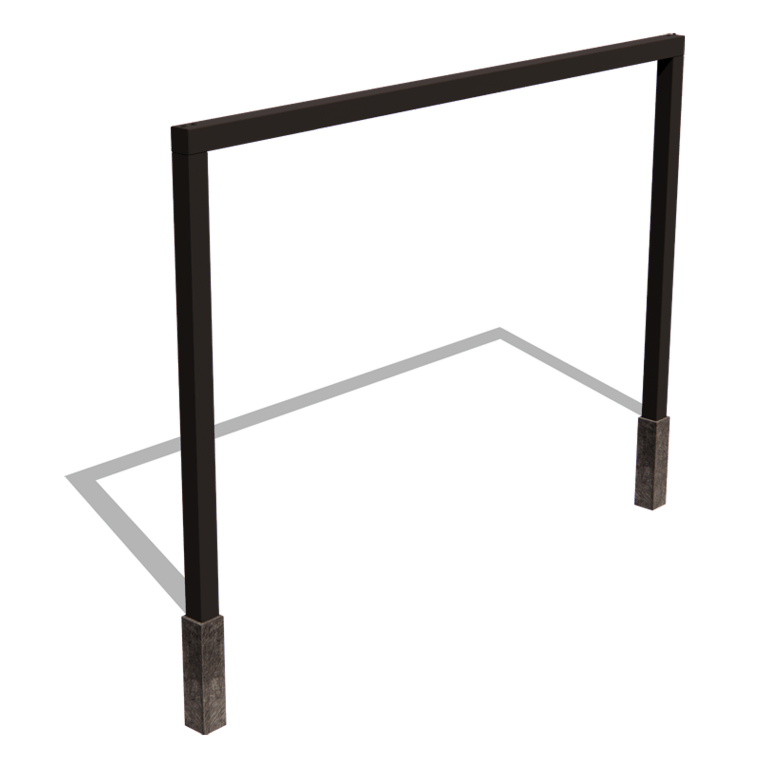 Tērauda pergola - Taisns - 400 x 230 cm