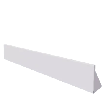 Tērauda atbalsta siena - Taisns - 200 x 30 cm - RAL9010 matēts (balts)