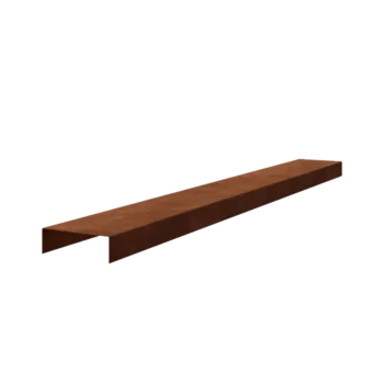 Kortena tērauda U veida profils - 5 x 15 x 5 cm - 150 cm