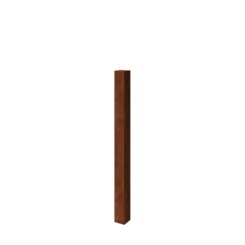 Kortena tērauda dārza nožogojuma stabs - 12 x 12 x 150 cm