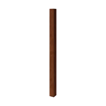 Kortena tērauda dārza nožogojuma stabs - 12 x 12 x 200 cm