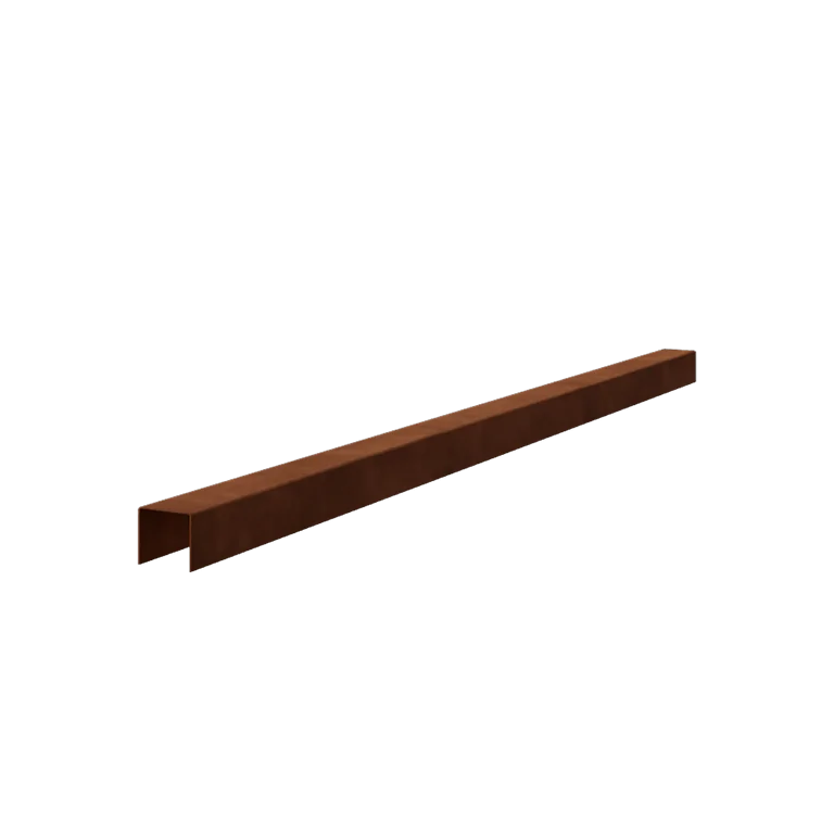 Kortena tērauda U veida profils - 5 x 5 x 5 cm - 240 cm
