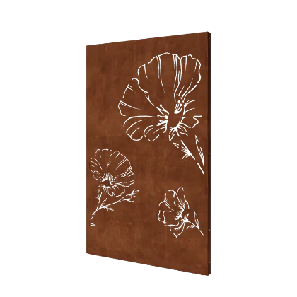 Kortena tērauda dārza panelis - Magone - 120 x 6 x 190 cm