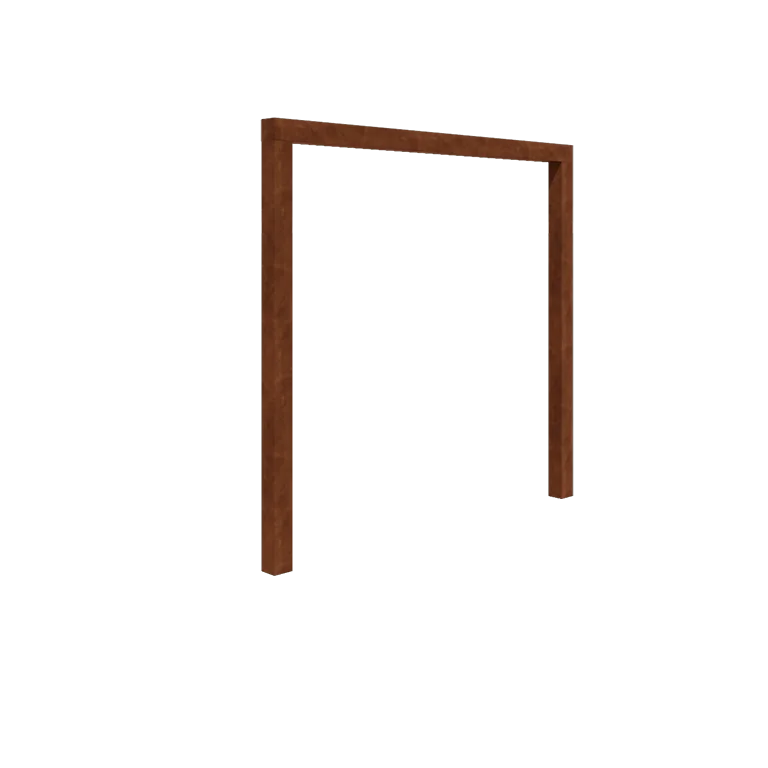 Kortena tērauda pergola - Taisns - 250 x 230 cm - Bez betona pamata
