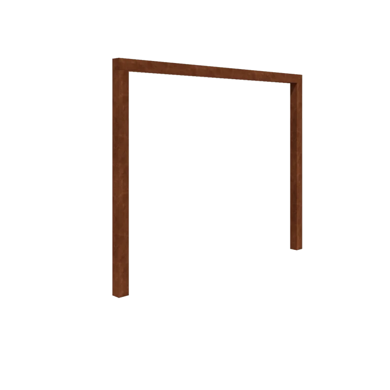 Kortena tērauda pergola - Taisns - 300 x 230 cm - Bez betona pamata