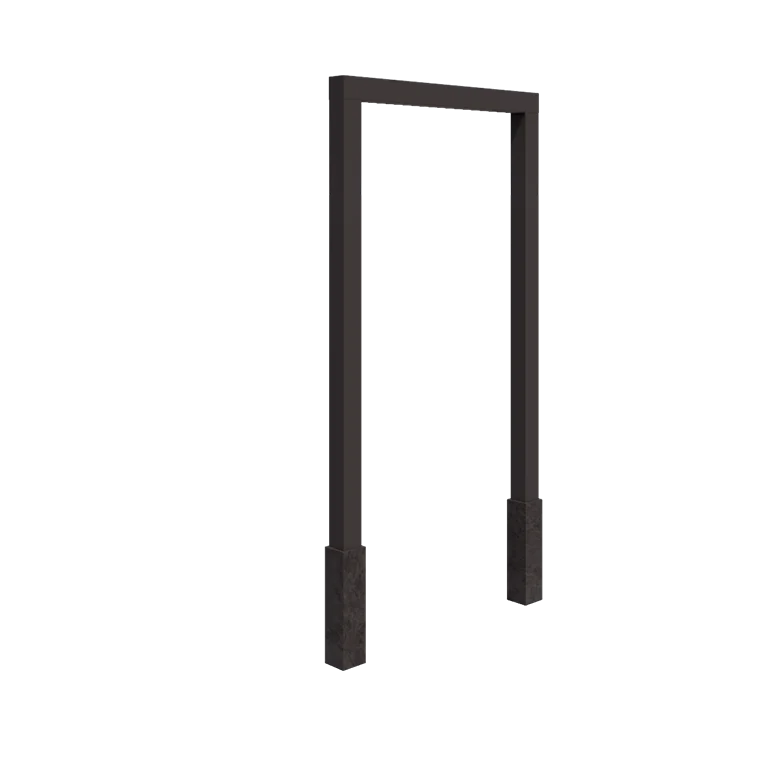 Tērauda pergola - Taisns - 200 x 230 cm - Cita RAL krāsa - Ar betona pamatu