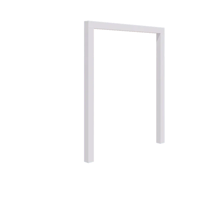 Tērauda pergola - Taisns - 200 x 230 cm - RAL9010 matēts (balts) - Bez betona pamata