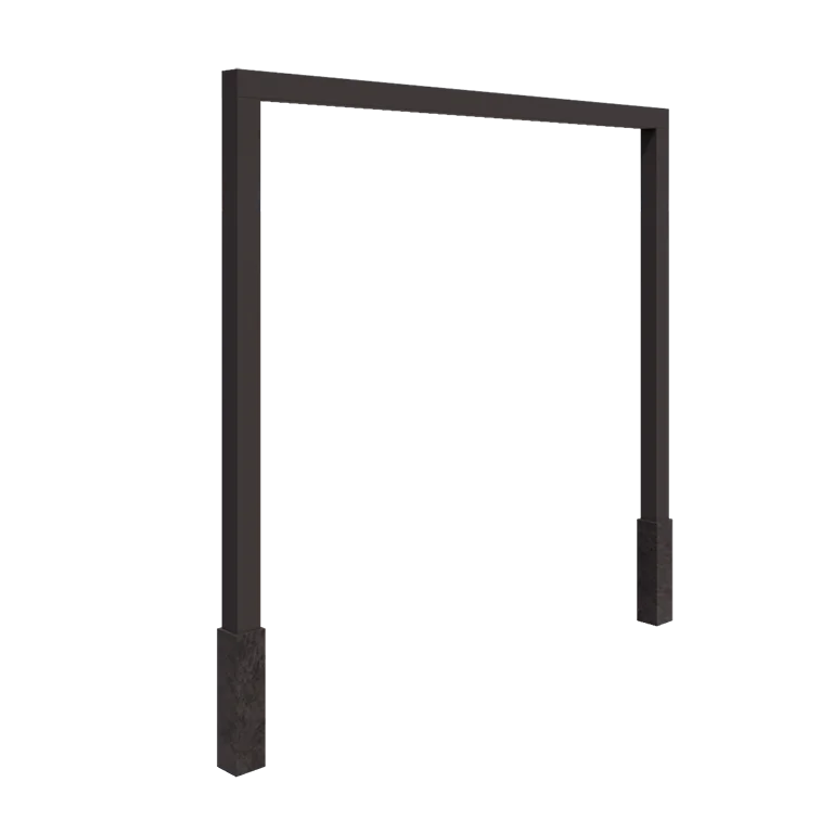 Tērauda pergola - Taisns - 300 x 230 cm - Cita RAL krāsa - Ar betona pamatu