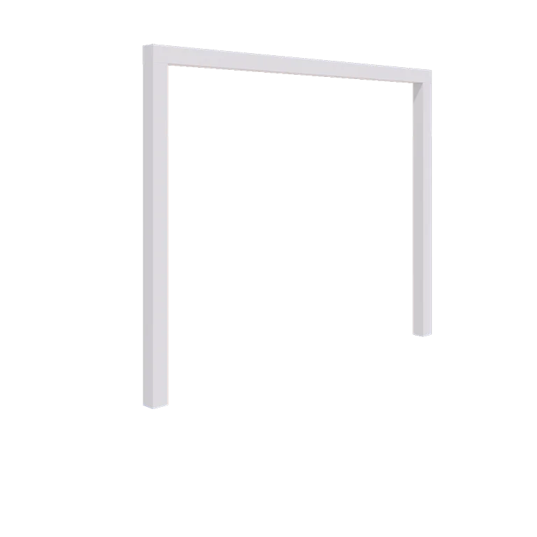 Tērauda pergola - Taisns - 300 x 230 cm - RAL9010 matēts (balts) - Bez betona pamata