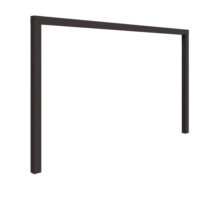 Tērauda pergola - Taisns - 400 x 230 cm - Cita RAL krāsa - Bez betona pamata