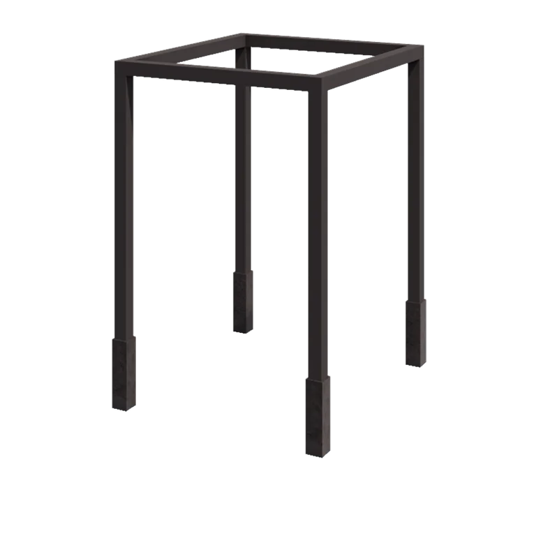 Tērauda pergola - Kvadrāts - 224 x 200 x 230 cm - Cita RAL krāsa - Ar betona pamatu