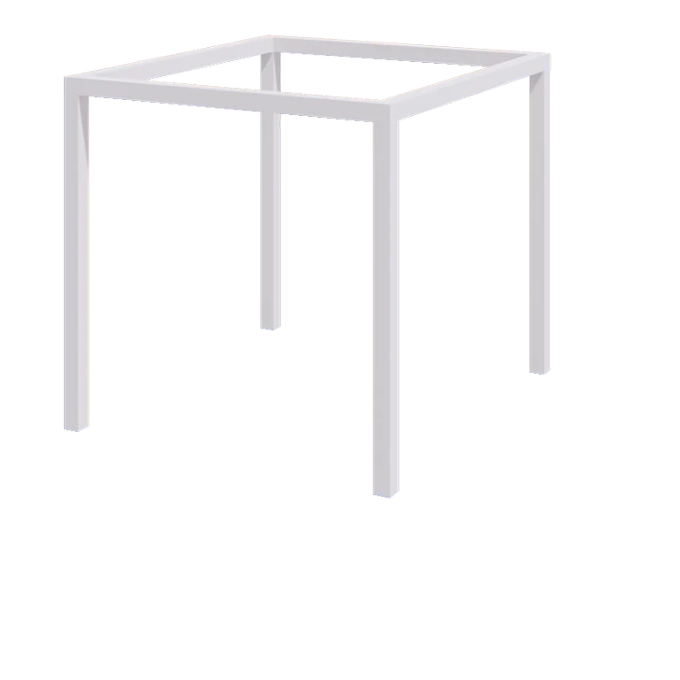 Tērauda pergola - Kvadrāts - 274 x 250 x 230 cm - RAL9010 matēts (balts) - Bez betona pamata