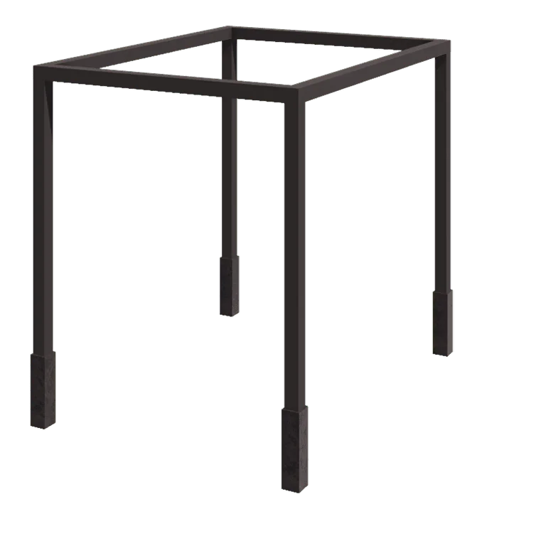 Tērauda pergola - Kvadrāts - 324 x 300 x 230 cm - Cita RAL krāsa - Ar betona pamatu