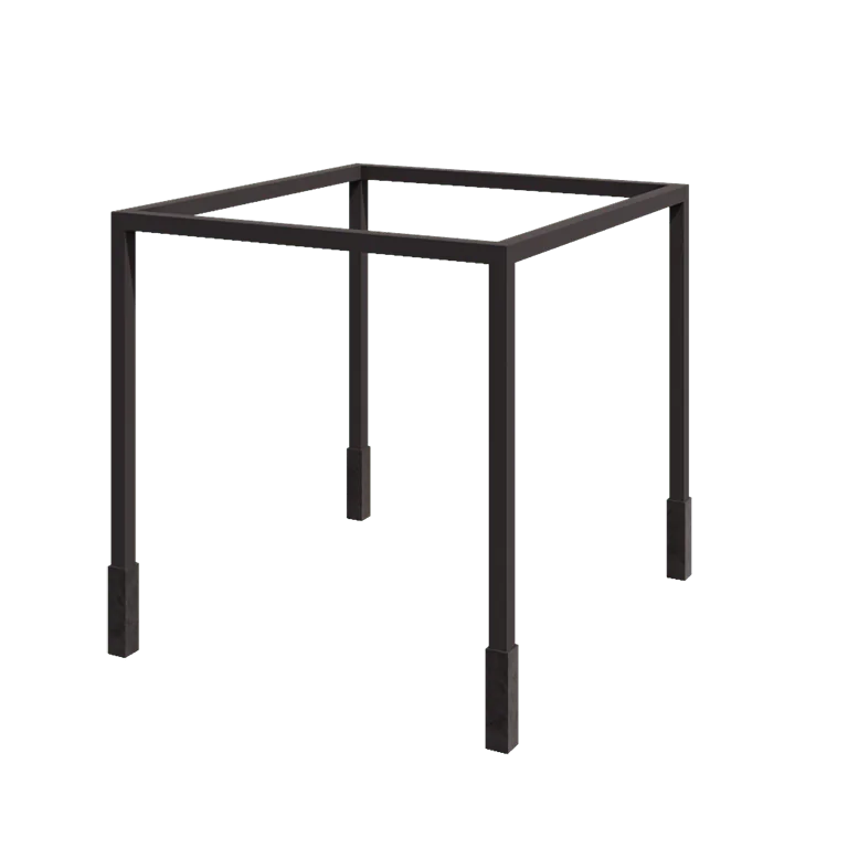 Tērauda pergola - Kvadrāts - 324 x 300 x 230 cm - RAL7016 matēts (antracīta pelēks) - Ar betona pamatu