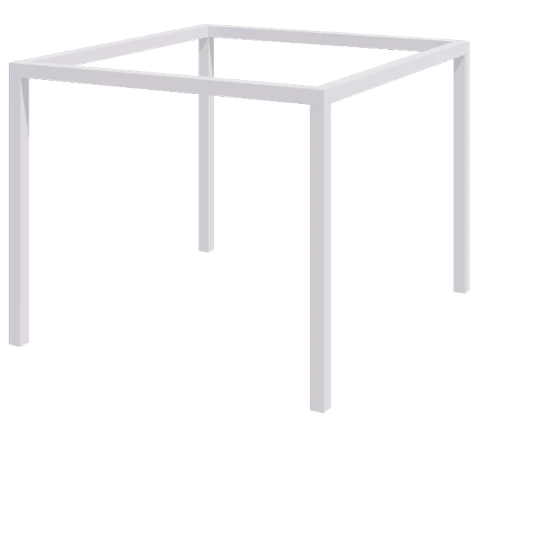 Tērauda pergola - Kvadrāts - 324 x 300 x 230 cm - RAL9010 matēts (balts) - Bez betona pamata