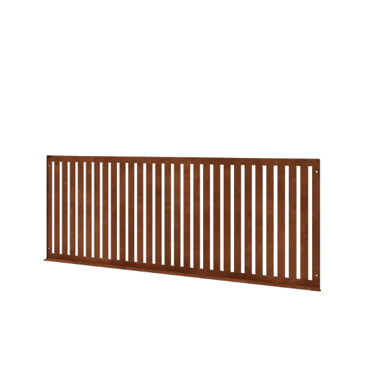 Kortena tērauda dekoratīvs žogs S - Panelis - 149 x 3 x 60 cm