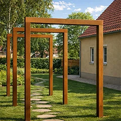 Pergolas ēnai, atmosfērai un modernai ārtelpai